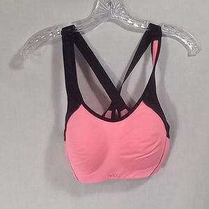 VSX Victoria Secret Pink Racer Back Underwire Padded Push-up Sports Bra Size 34C